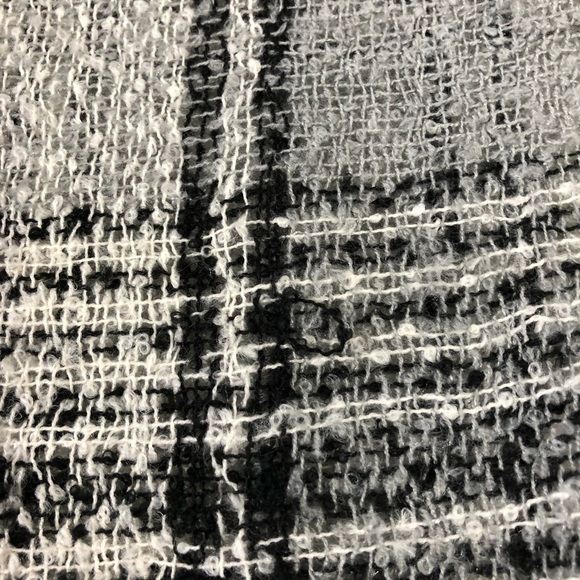 Gray and Black Loose Knit Acrylic Infinity Scarf - Picture 6 of 8